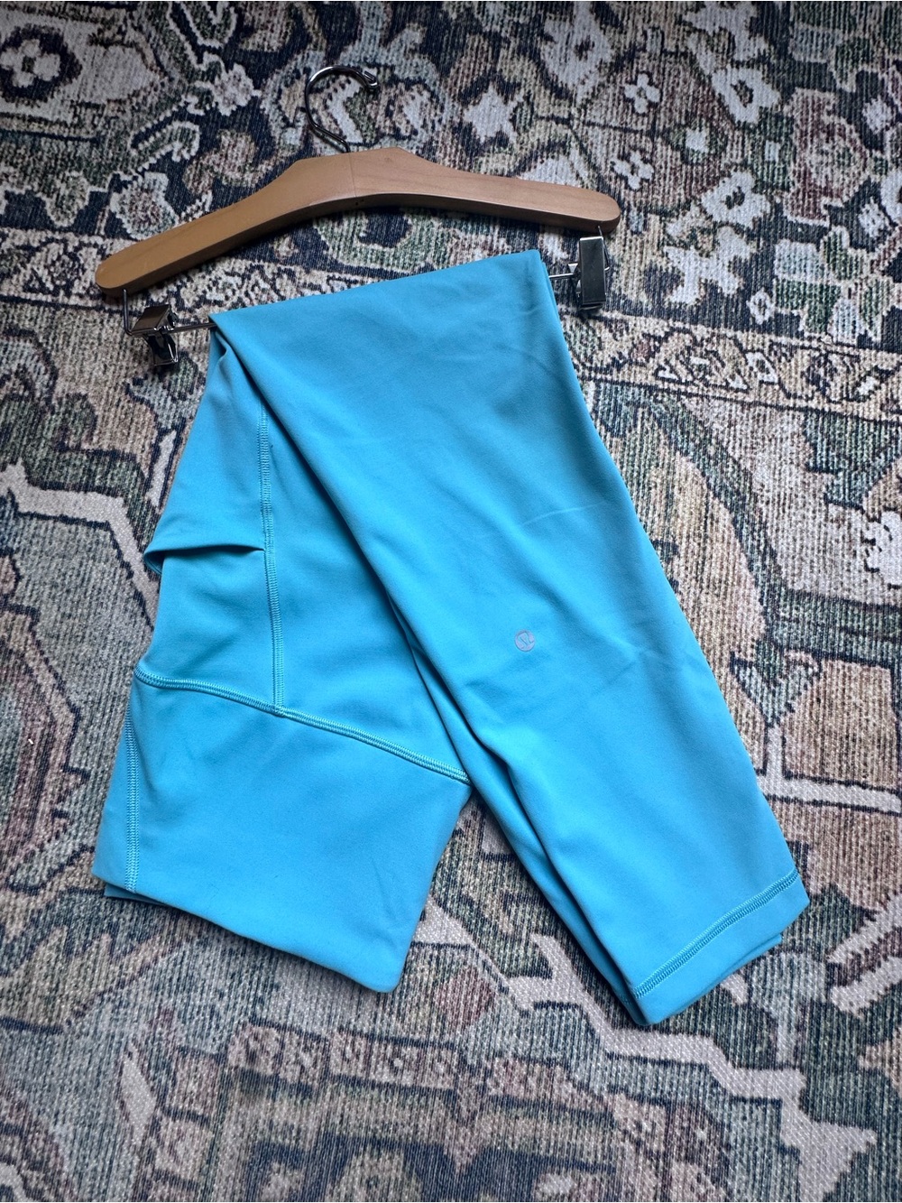 Girls' Aqua Blue Athletic Leggings